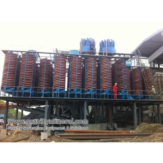 Спиральный желоб из армированного стекловолокном пластика