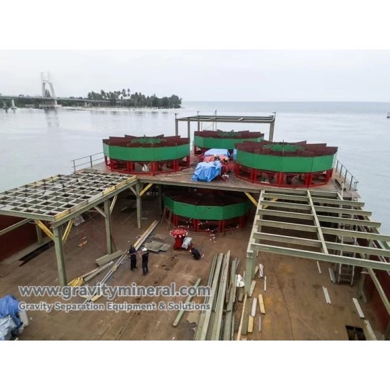 Решение по гравитационному обогащению оловоносных морских россыпей